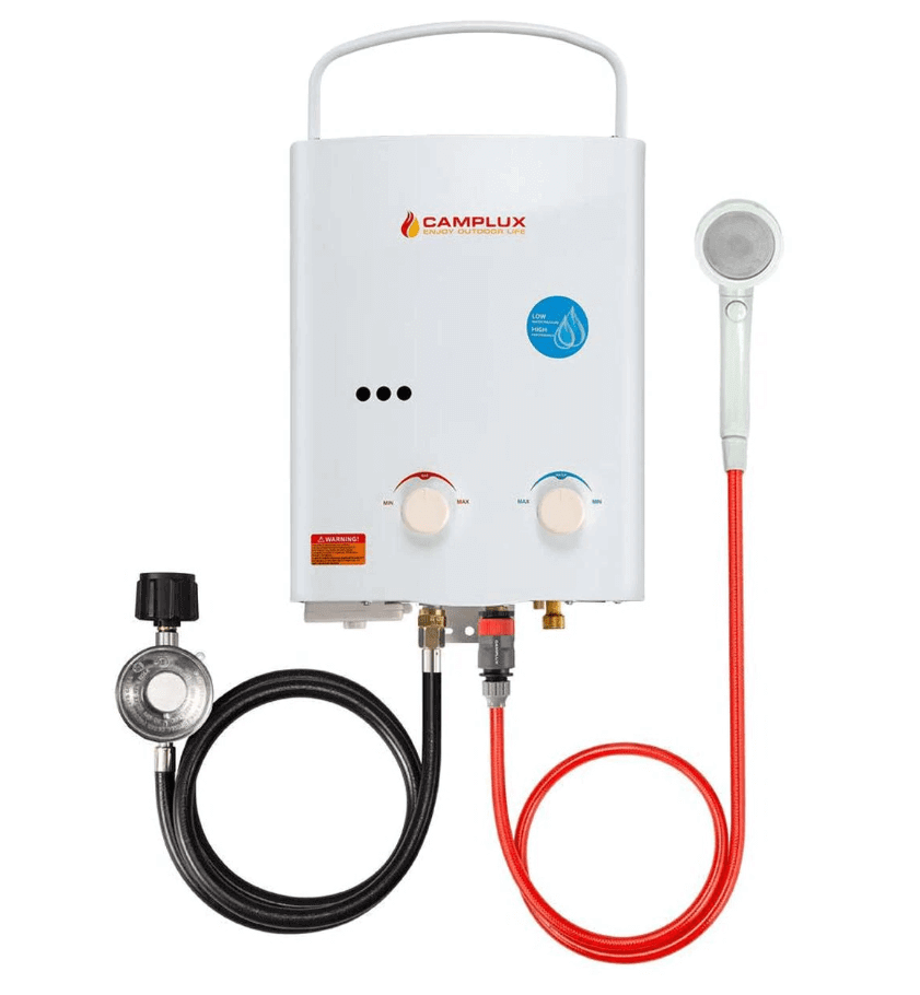 Camplux 5L Propane Portable Tankless Water Heater (CSA Certified For Outdoor Use)