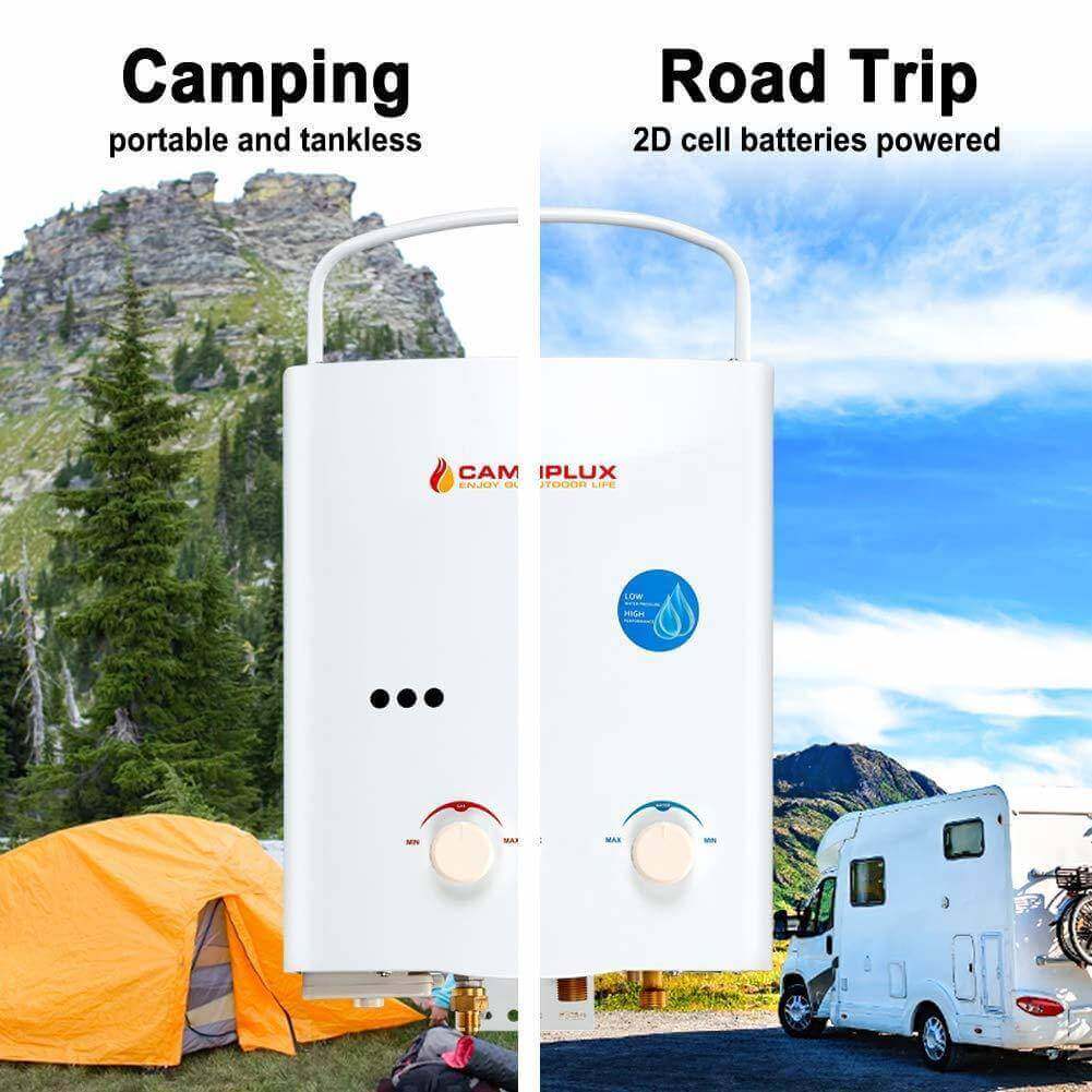 Camplux 5L Propane Portable Tankless Water Heater (CSA Certified For Outdoor Use)
