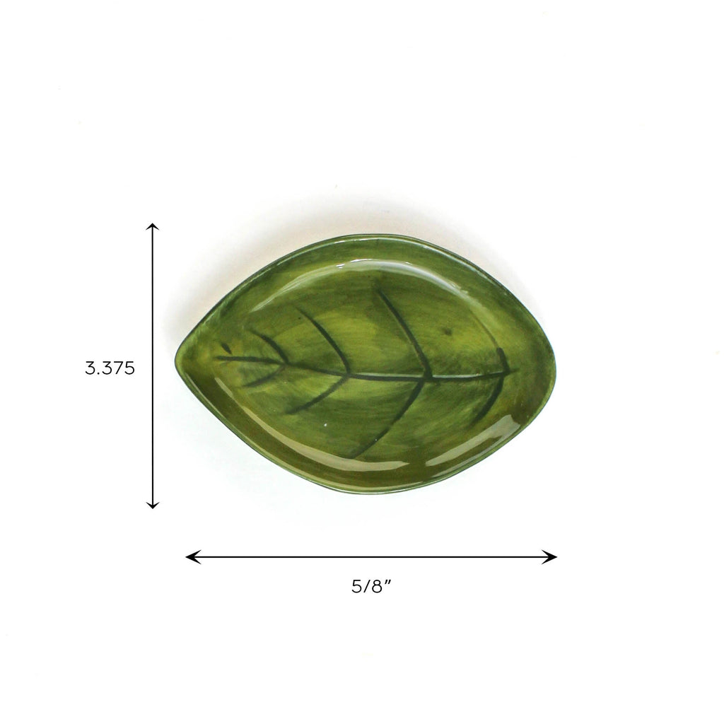 Lemon and Leaf Plates, Set of 4