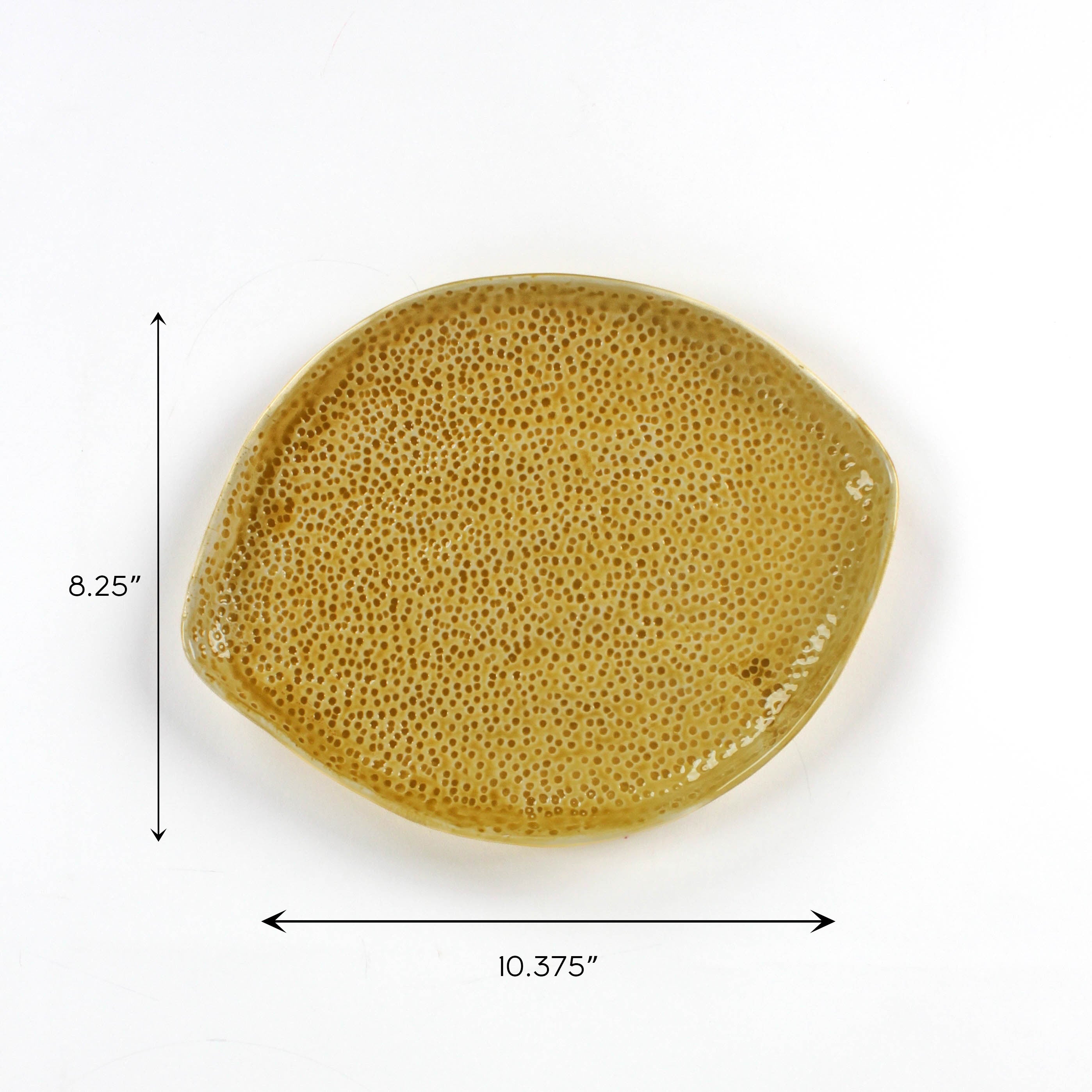 Lemon and Leaf Plates, Set of 4