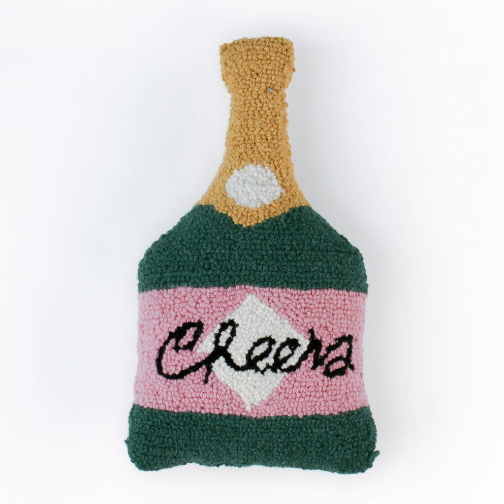Champagne Bottle Cheers Pillow