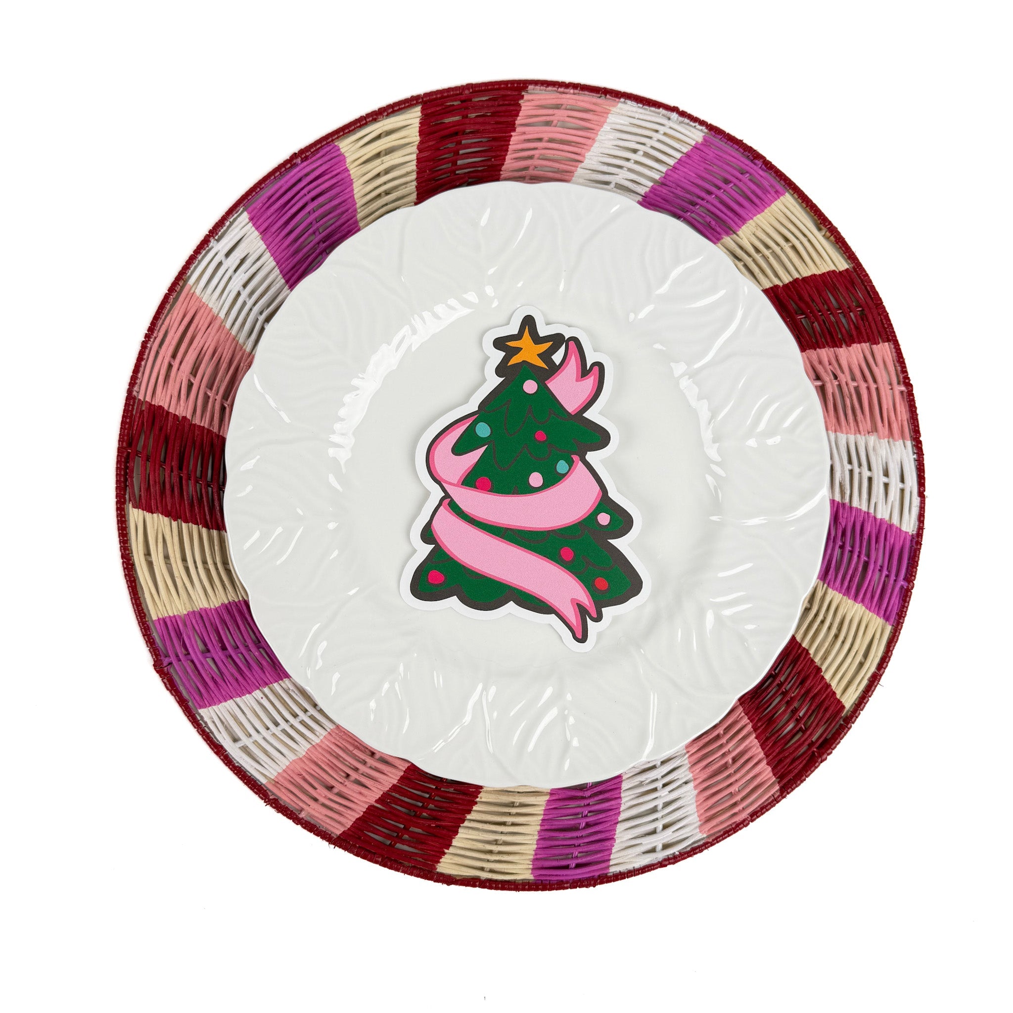 Shaped Christmas Tree Place Cards, Set of 12