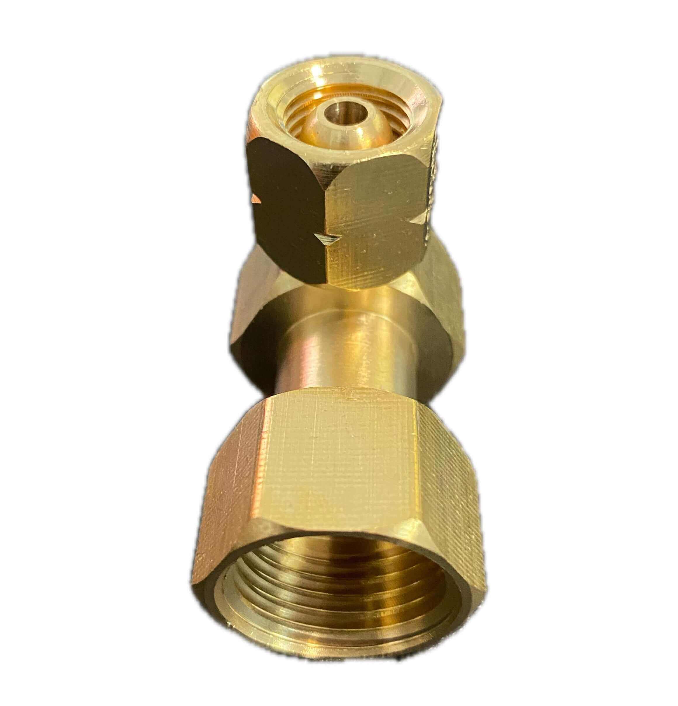 Cinderella G 1/4 LH - G 1/2 Brass 90º NPT - Female