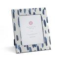 Hand-Painted Patterned 8 x 10 Frame - Club House Blue Brushstroke