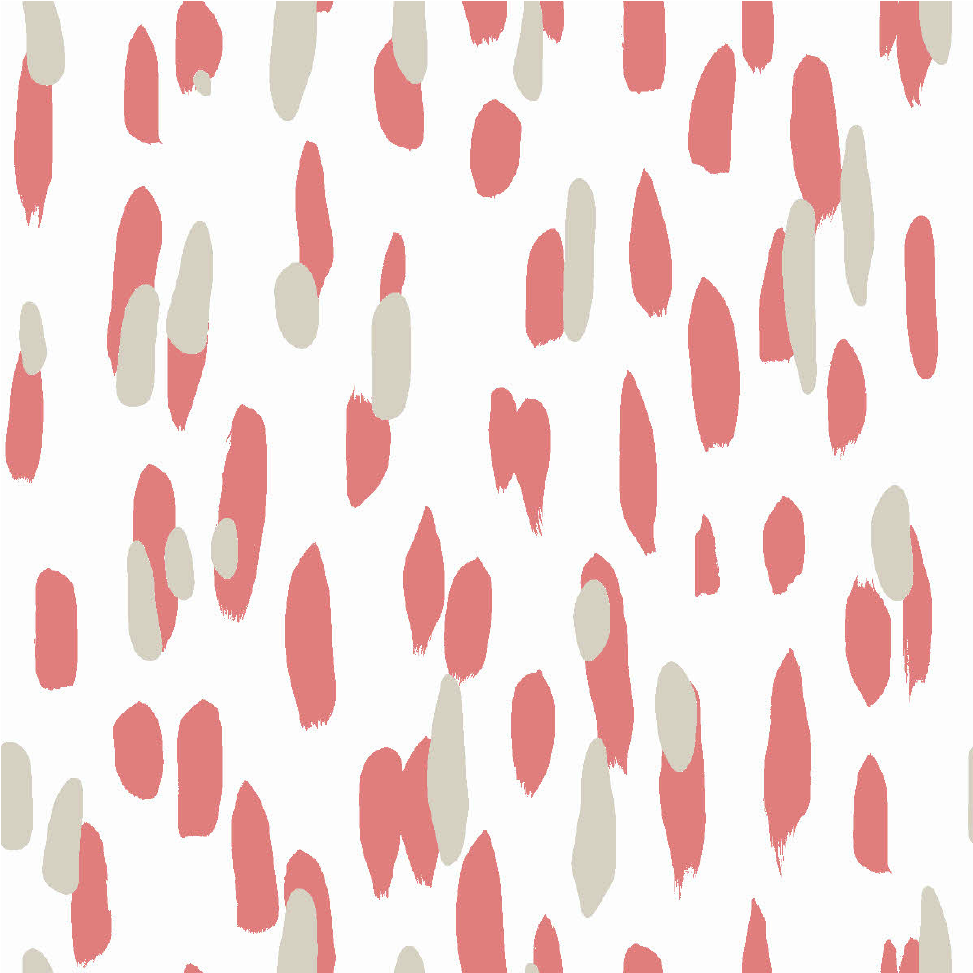 Club House Brushstroke Fabric - Rhubarb