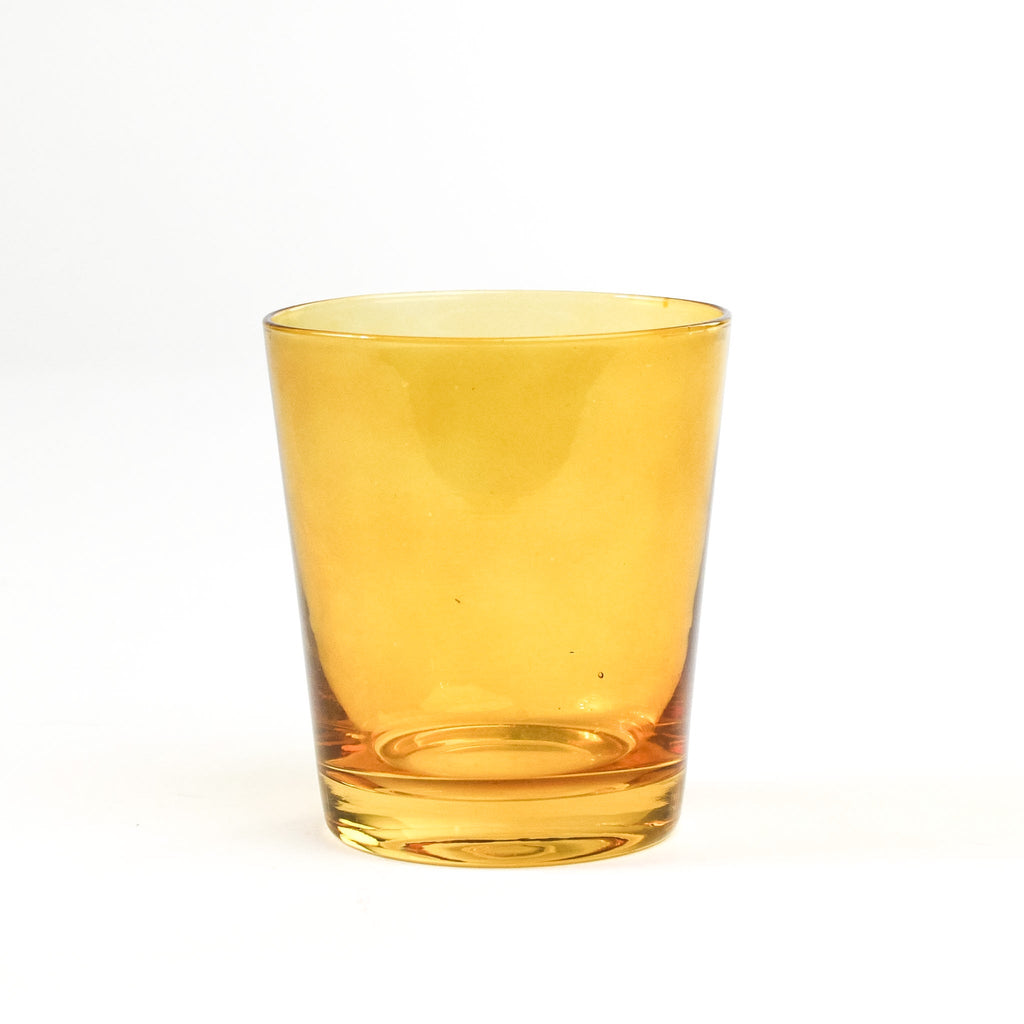 Low-Ball Colored Drinking Glasses, Set of 4