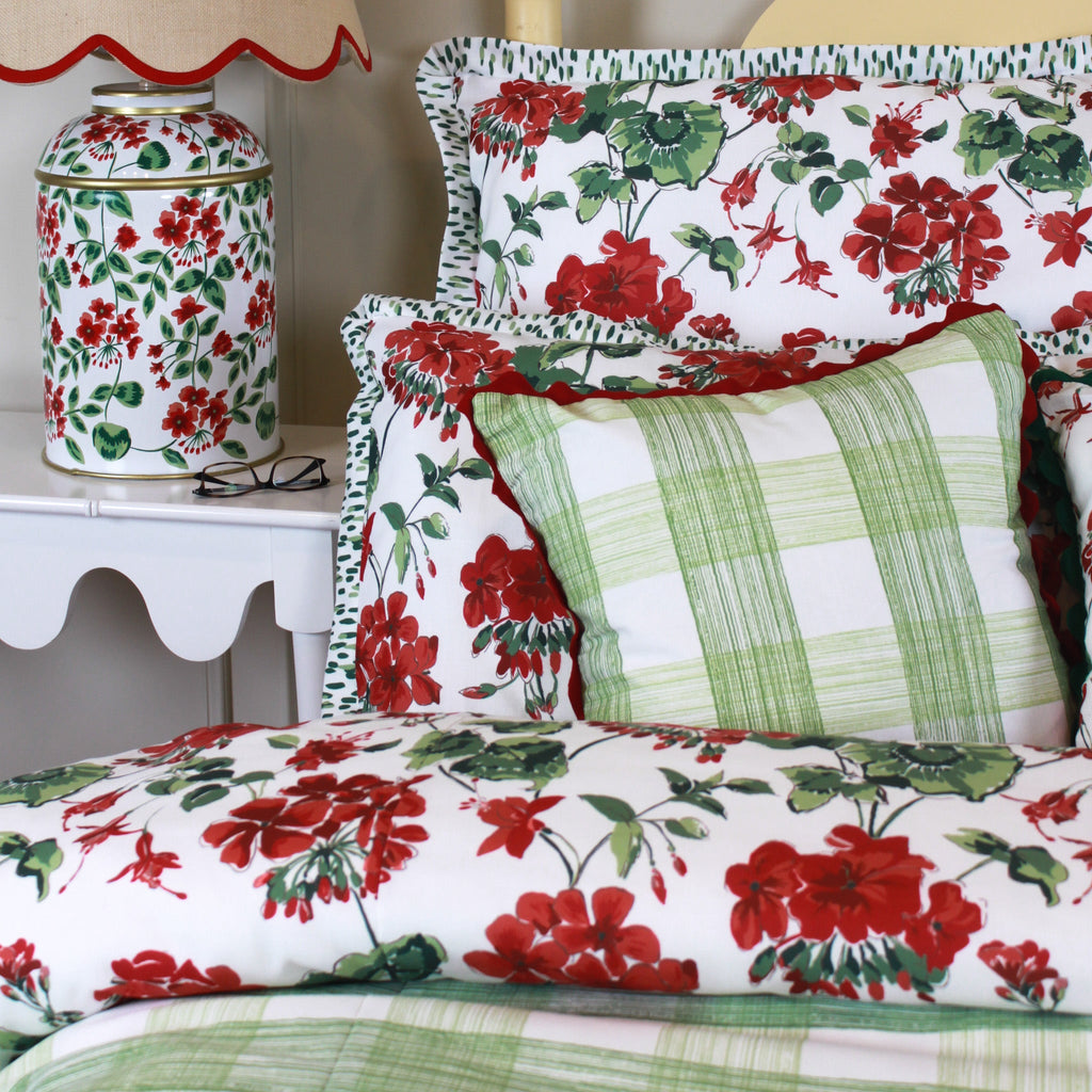 Cottage Grove Geranium Duvet Cover