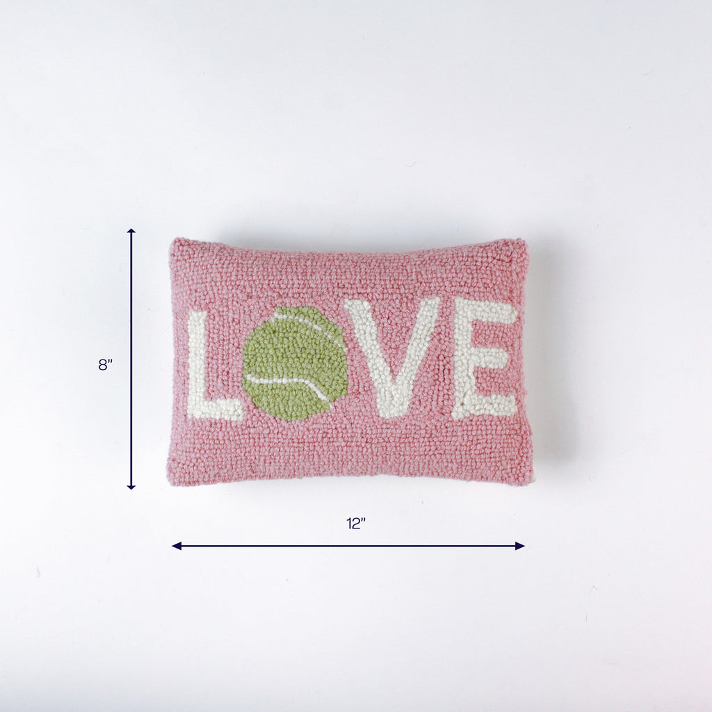 Pink "Love" Tennis Pillow