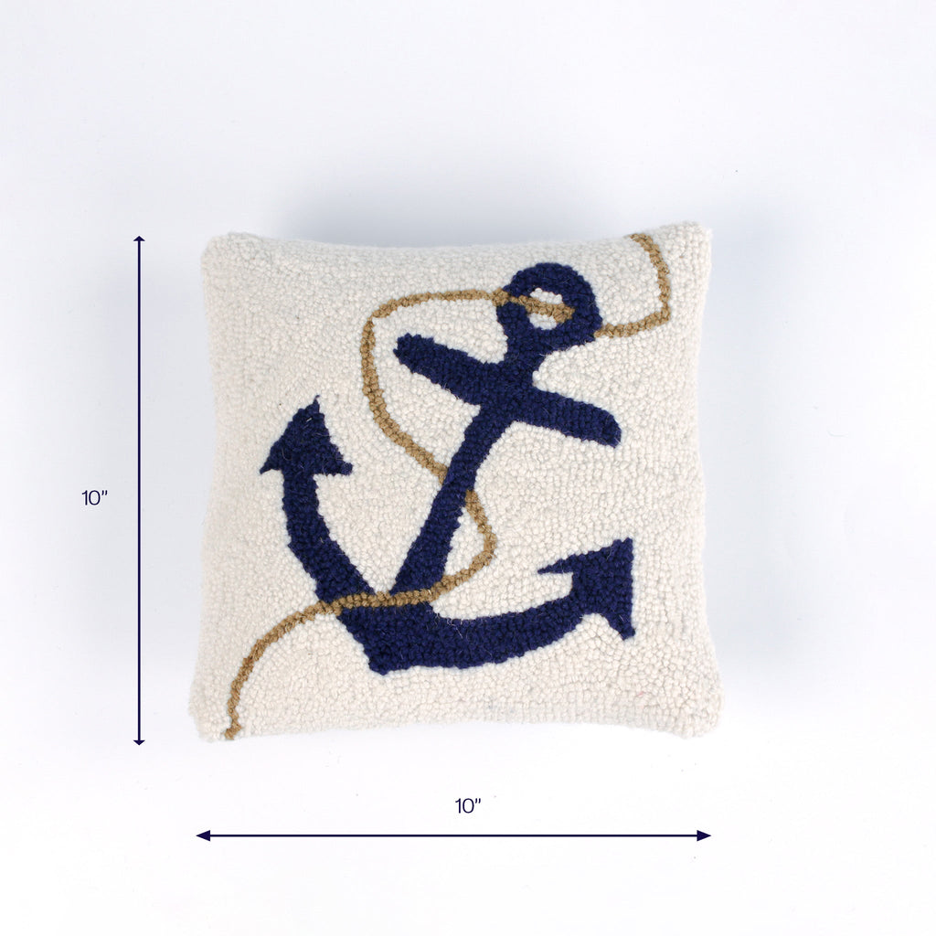 Anchor/Rope Nautical Pillow