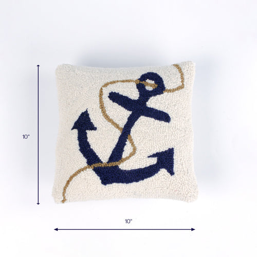 Anchor/Rope Nautical Pillow