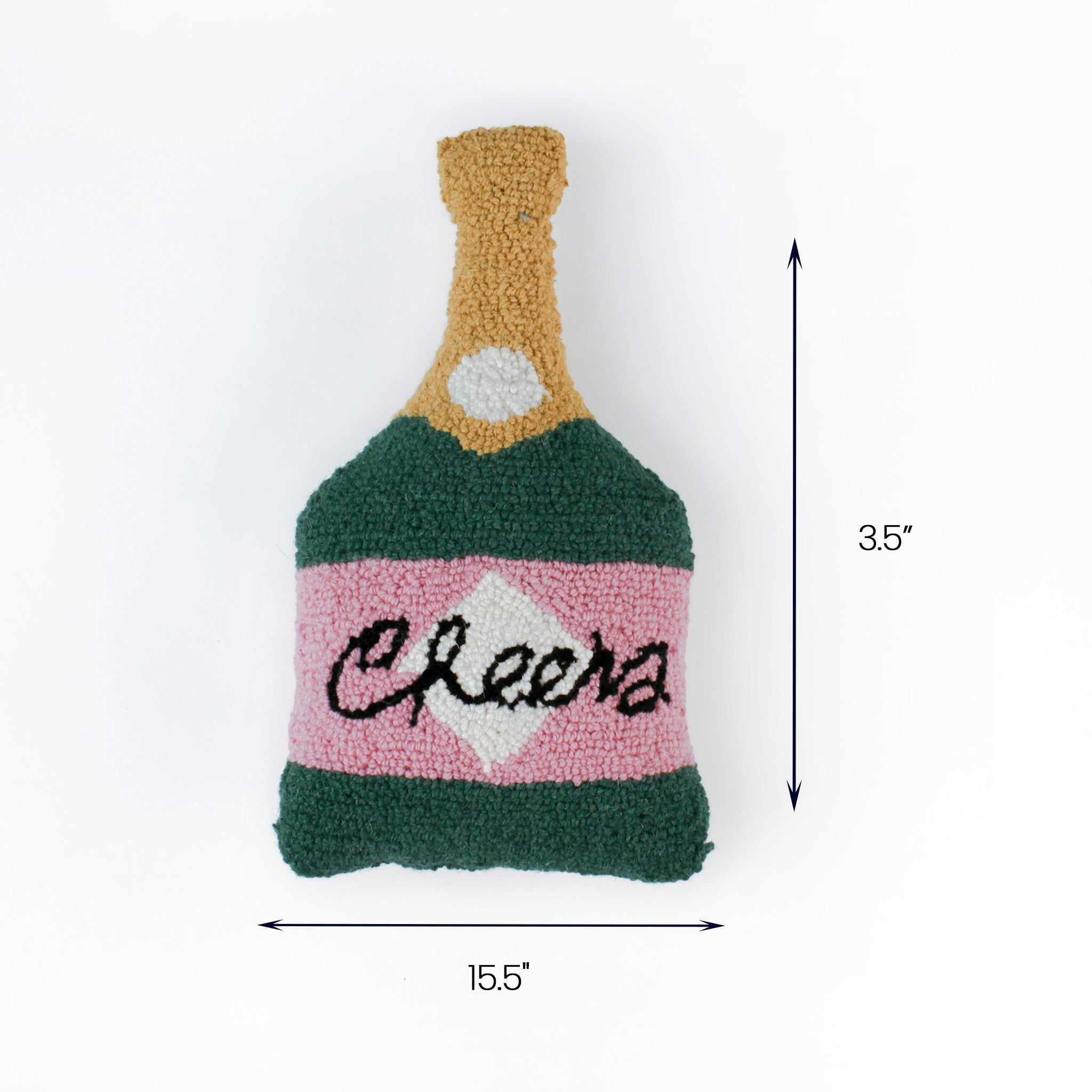 Champagne Bottle Cheers Pillow