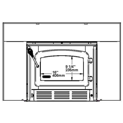 Drolet Escape 1500-I Wood Insert With Faceplate