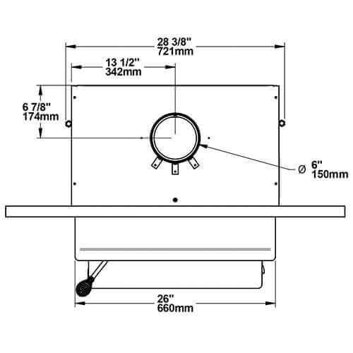Drolet Escape 1500-I Wood Insert With Faceplate