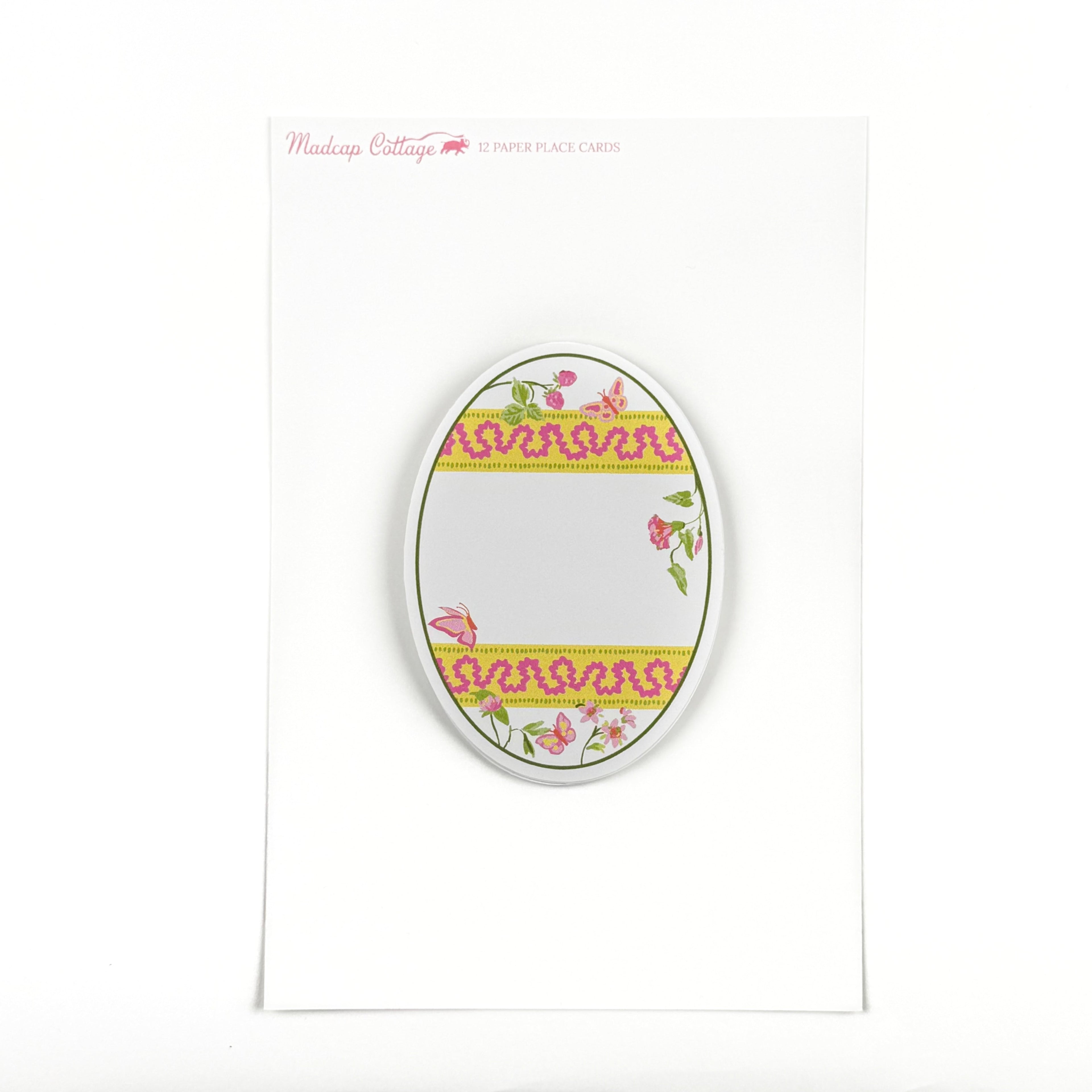 Easter Egg Place Card, Set of 12