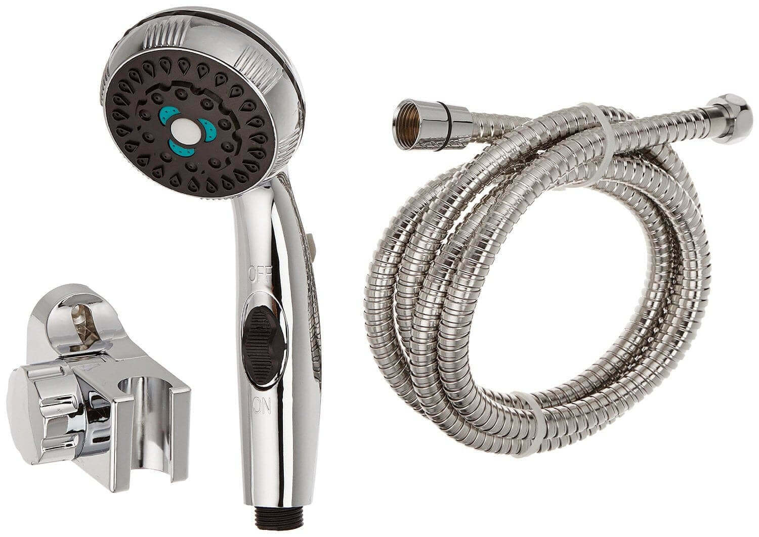 Eccotemp Chrome Shower Head And Stainless Steel Hose