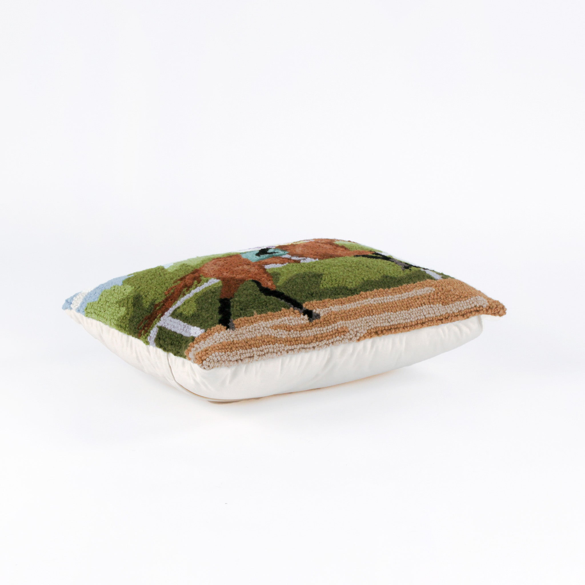 Jockey and Horse Pillow