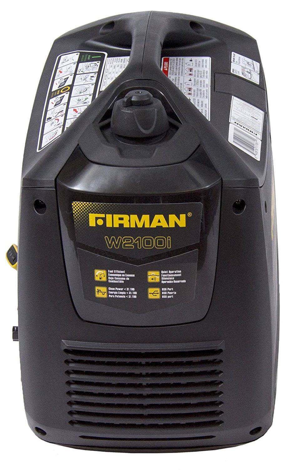 Firman 2,100/1,700W Whisper Series Gas Recoil Start Portable Generator cETL and CARB Certified