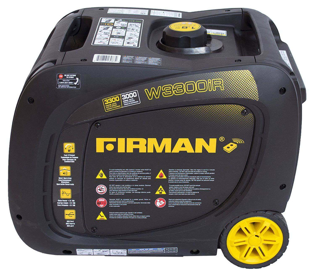 Firman 3,300/3,000W Whisper Series Gas Remote Start Portable Generator