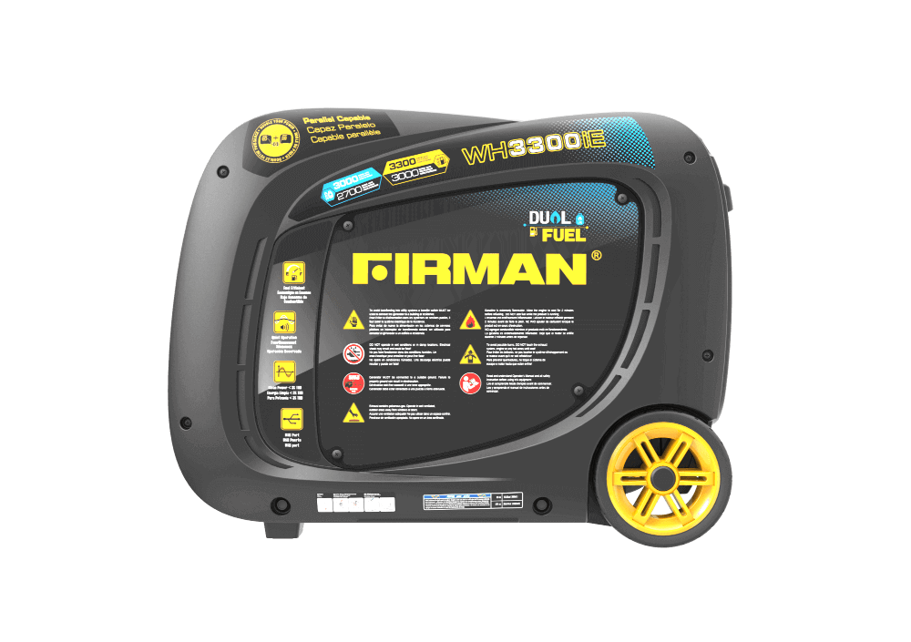 Firman Whisper Series Dual Fuel Electric Start Generator