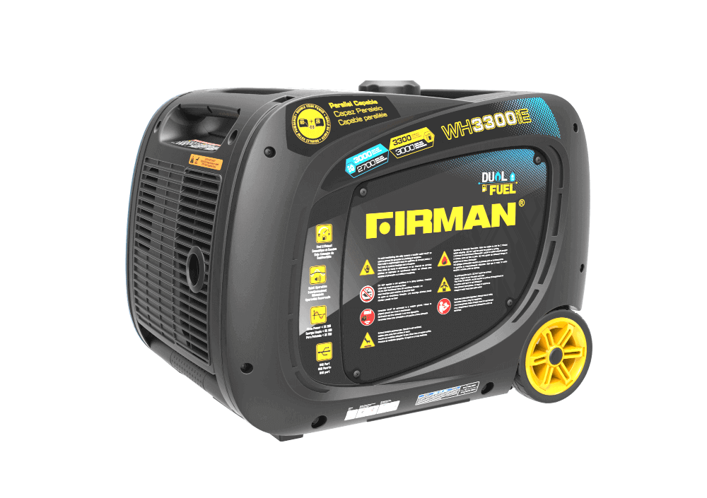 Firman Whisper Series Dual Fuel Electric Start Generator