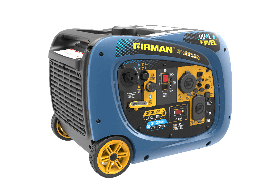 Firman Whisper Series Dual Fuel Electric Start Generator