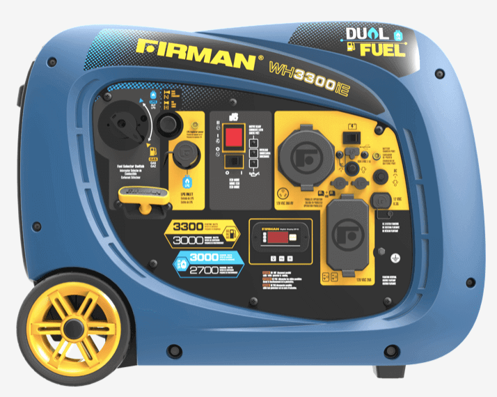Firman Whisper Series Dual Fuel Electric Start Generator