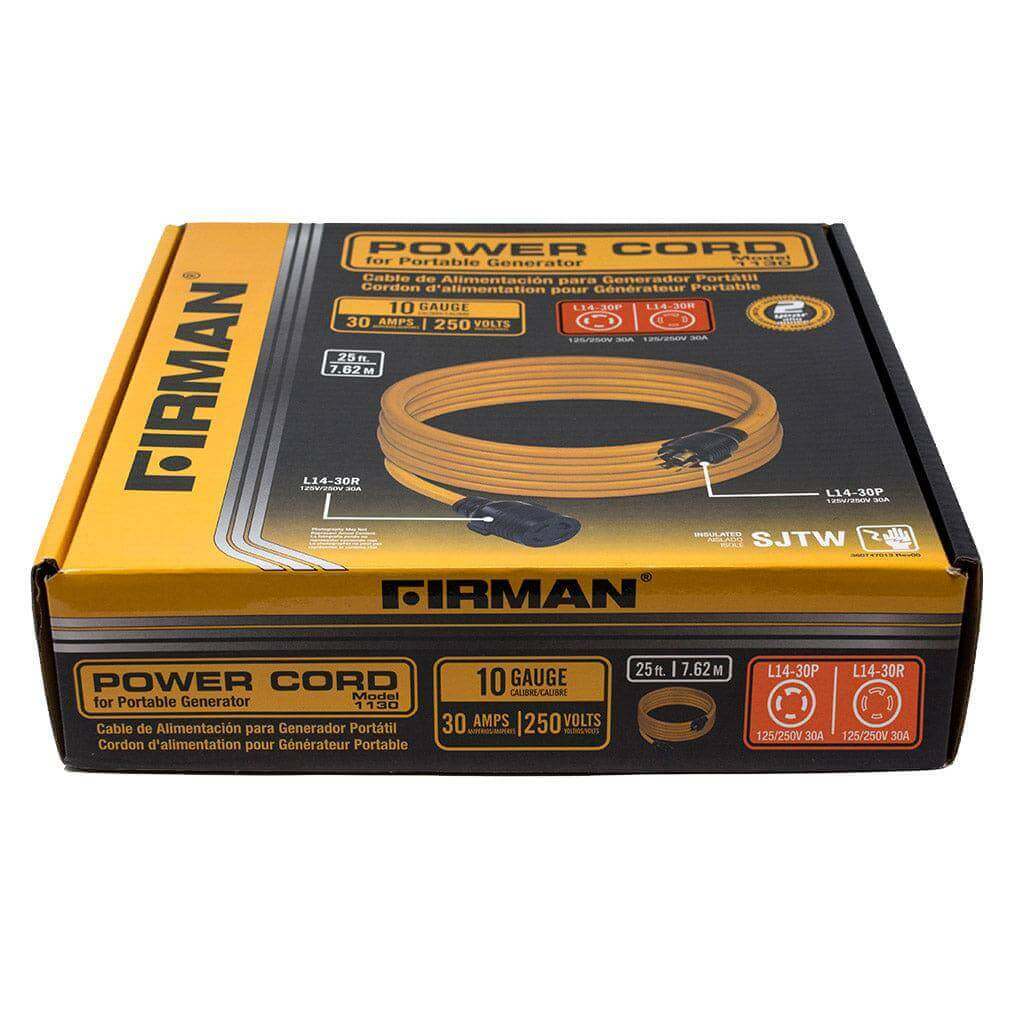 Firman 30A L14-30P To L14-30R Power Cord