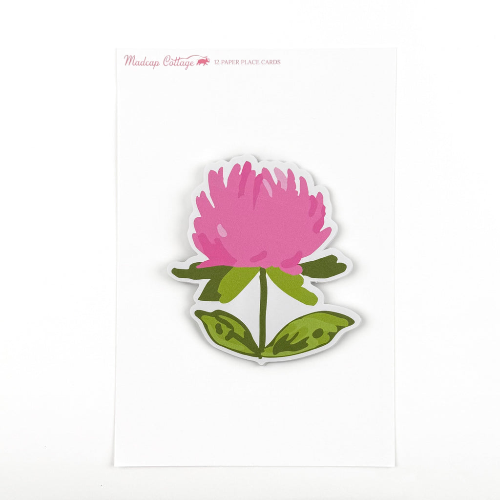 Pink Flower Place Card, Set of 12