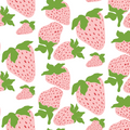 Garden Party Strawberry Unpasted Wallpaper Sample