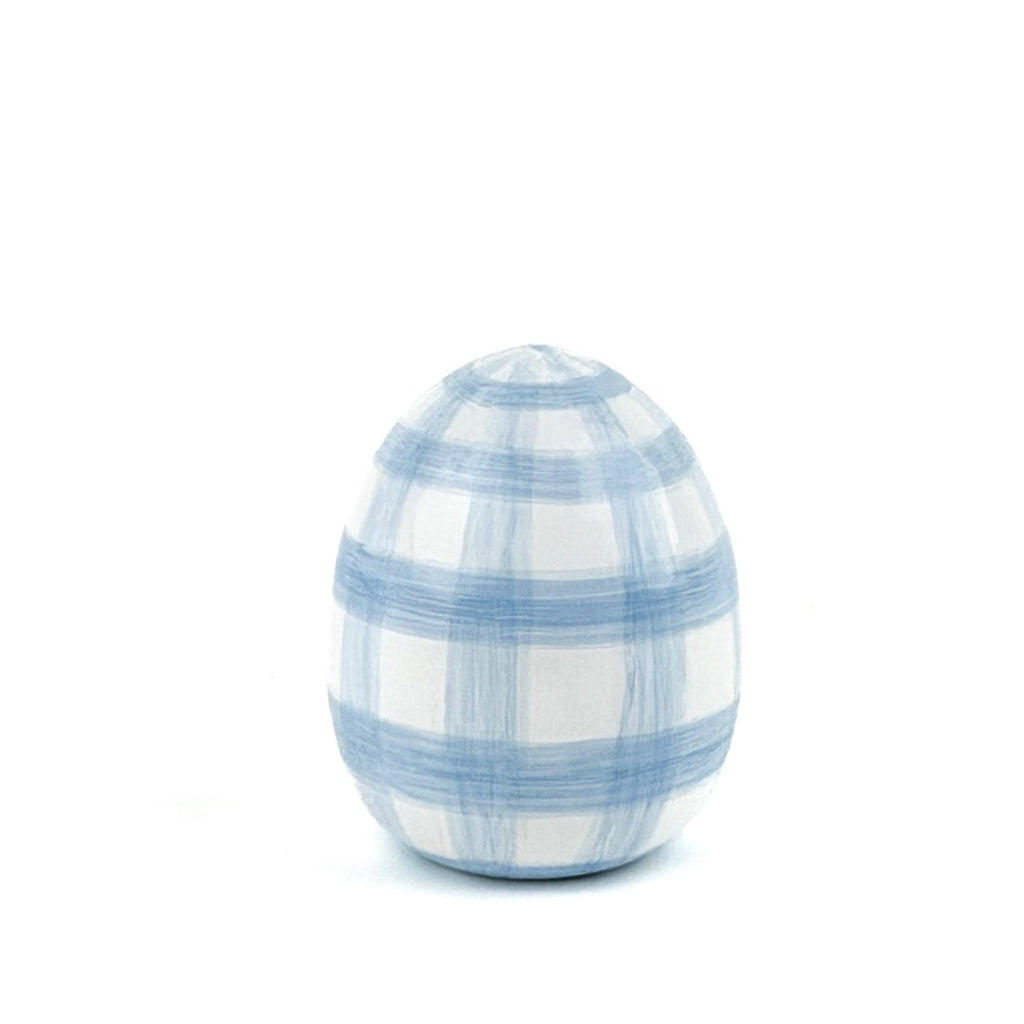 Gin Lane 4" Tole Decorative Easter Eggs, Set of 2 - Blue