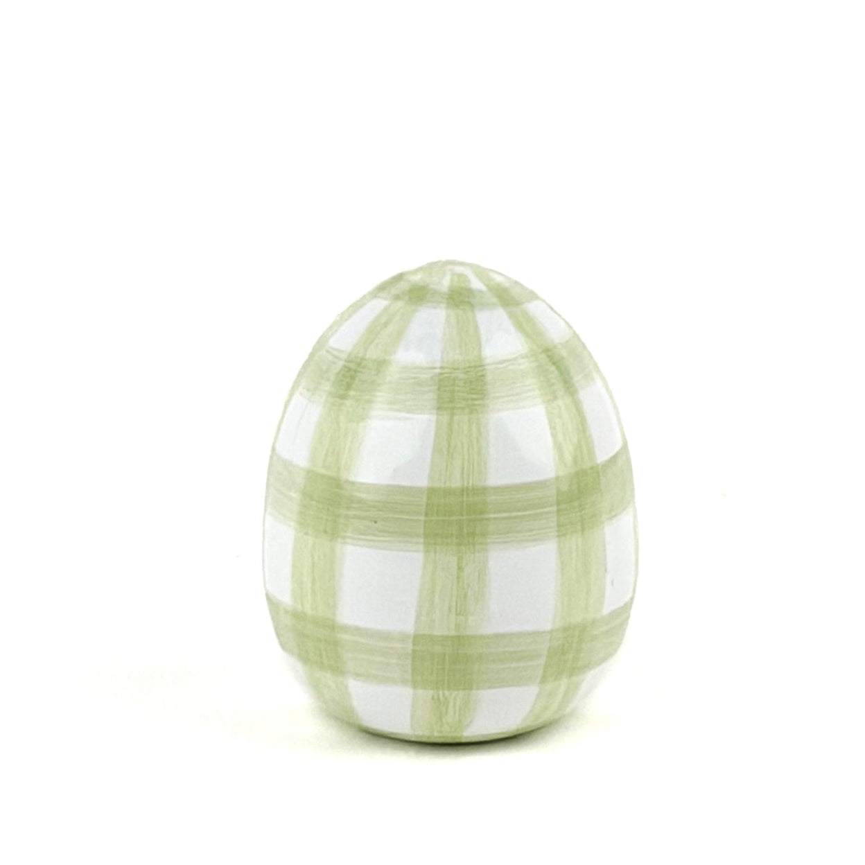 Gin Lane 4" Tole Decorative Easter Eggs, Set of 2 - Green