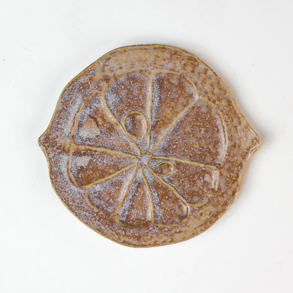 Ceramic Citrus Plates, Set of 3