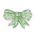 Diecut Pink and Green Bow Paper Placemat, Set of 12