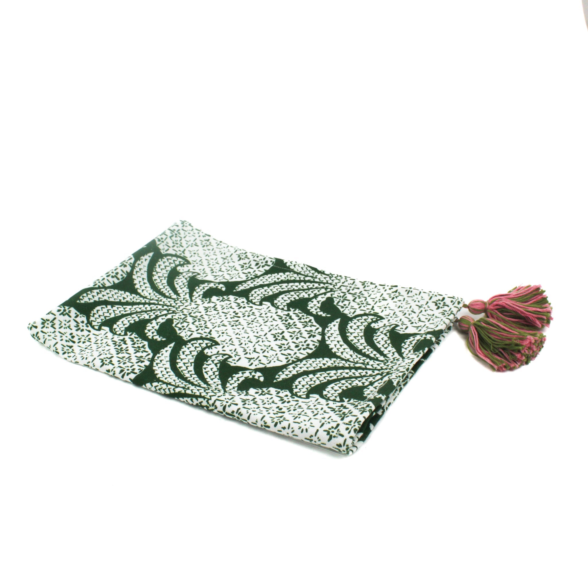 Round Hill Pineapple Tea Towels/Dish Towels/Guest Towels - Green