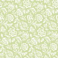 Hampton Court Unpasted Wallpaper - Meadow Green