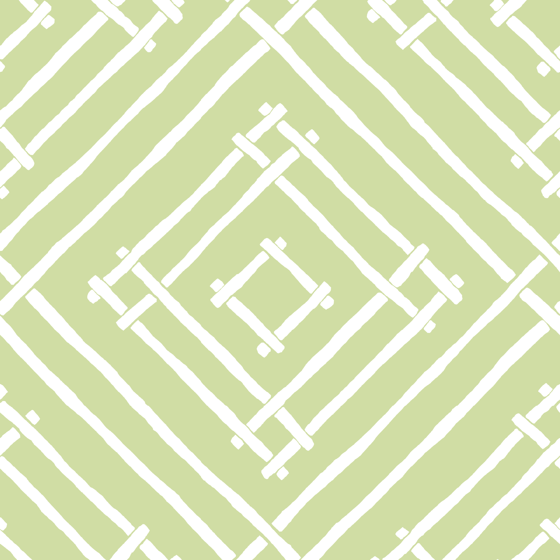 Island House Bamboo Trellis Fabri - Meadow Green