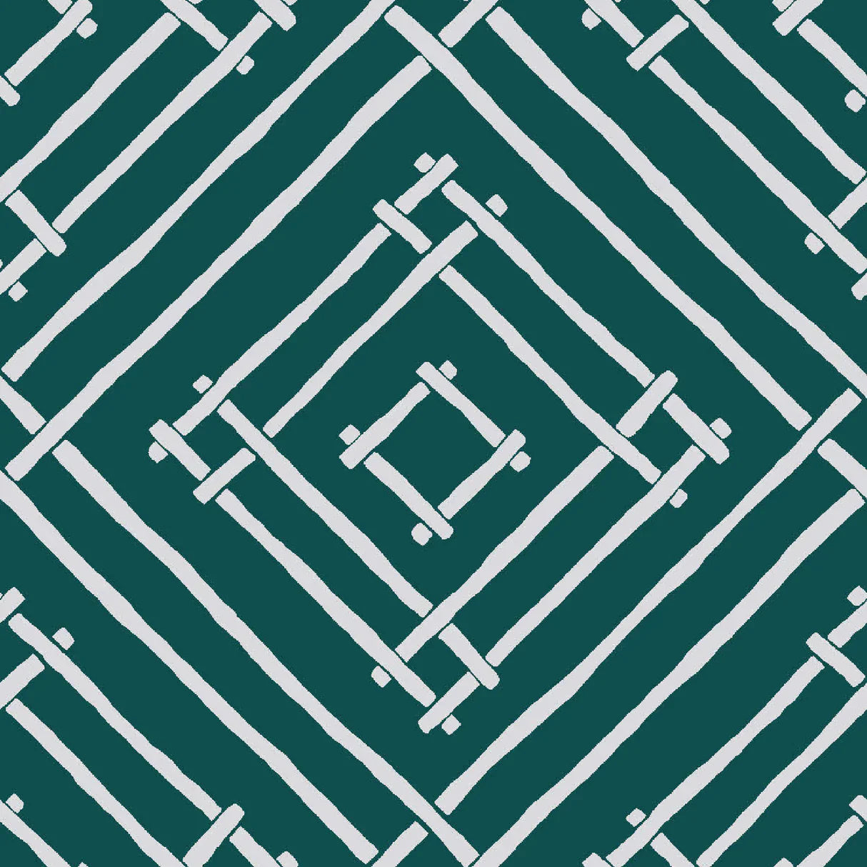 Island House Unpasted Wallpaper - Marrakech Green