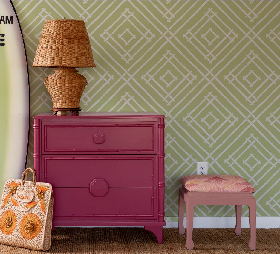 Island House Unpasted Wallpaper - Meadow Green