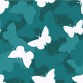 Meadow Morn Butterfly Fabric- Jungle Green