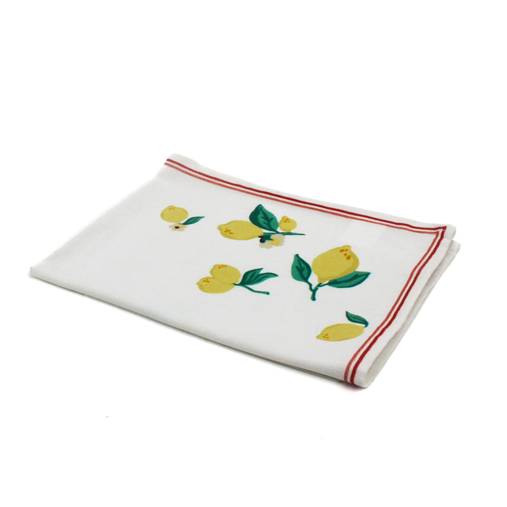 Garden Party Lemon Tea Towel/Dish Towel/Guest Towel
