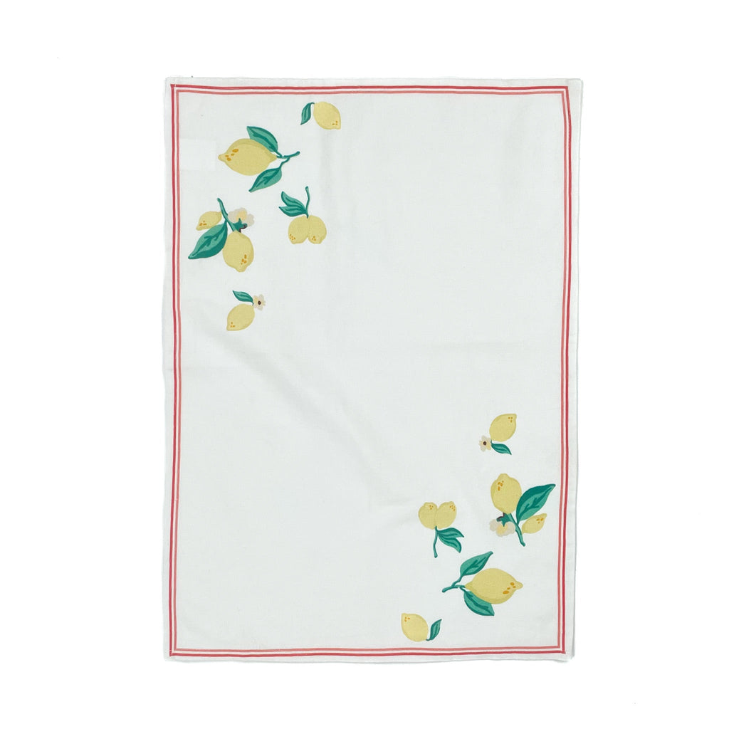 Garden Party Lemon Tea Towel/Dish Towel/Guest Towel