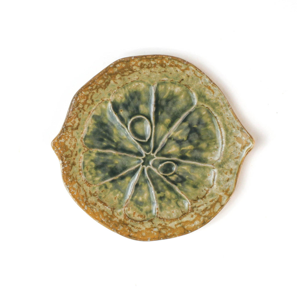 Ceramic Citrus Plates, Set of 3