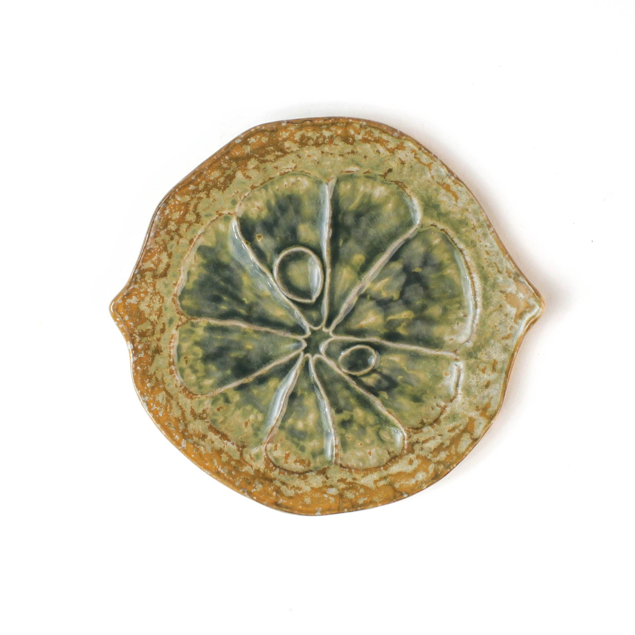 Ceramic Citrus Plates, Set of 3
