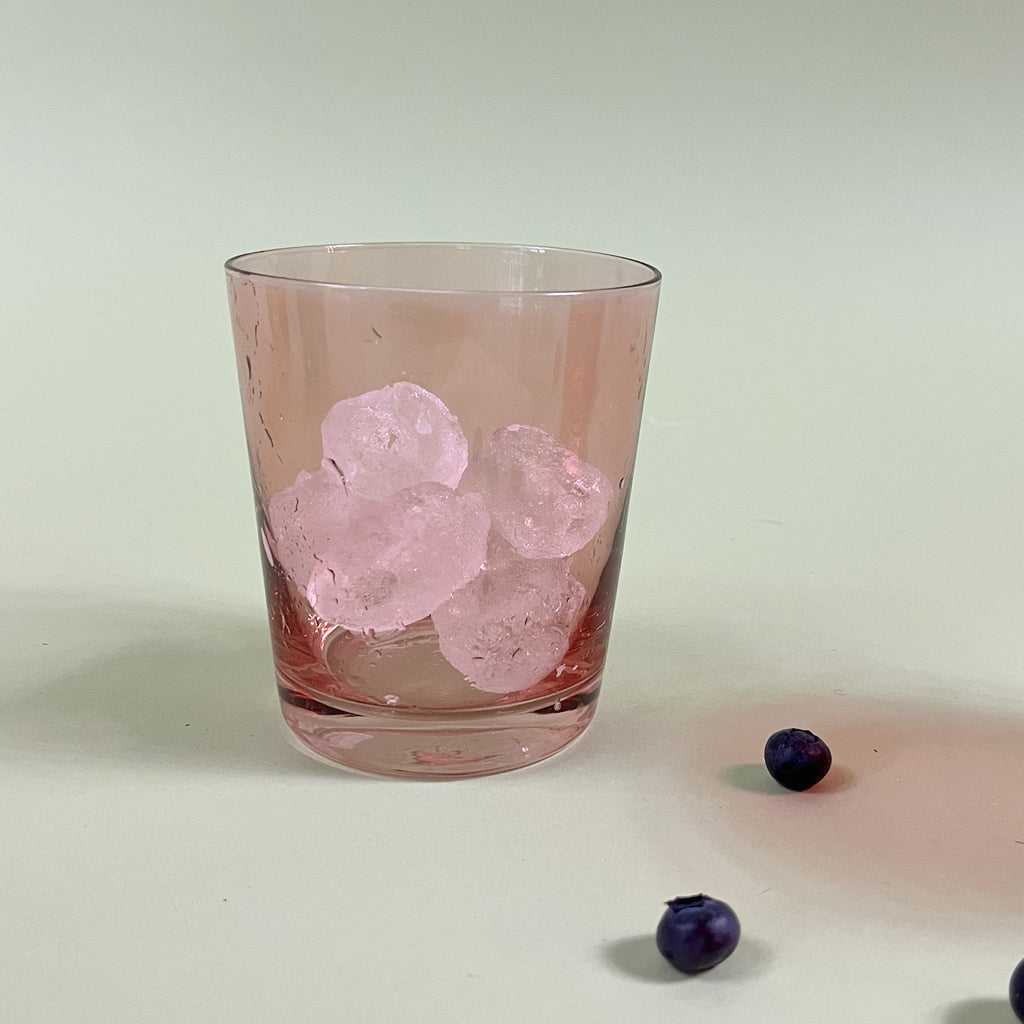 Low-Ball Colored Drinking Glasses, Set of 4