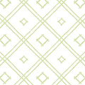 Island House Small Bamboo Trellis Unpasted Wallpaper - Meadow Green