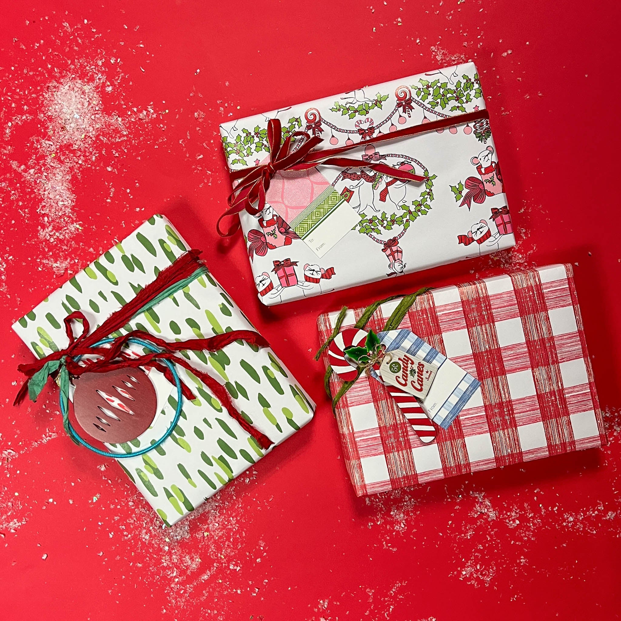 Club House Green Brushstroke Gift Wrapping Paper