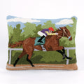 Jockey and Horse Pillow