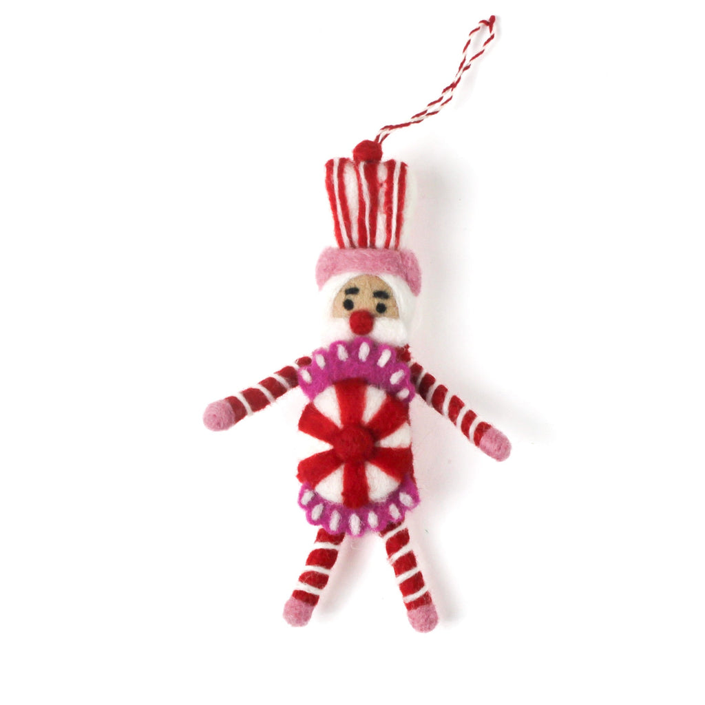 Felt Nutcracker Christmas Ornaments, Set of 3