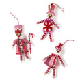 Felt Nutcracker Christmas Ornaments, Set of 3
