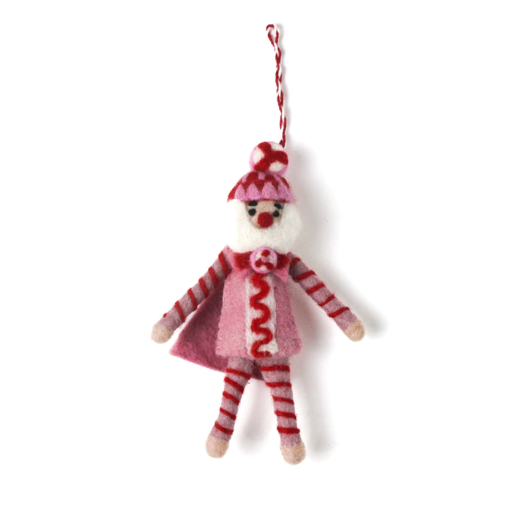 Felt Nutcracker Christmas Ornaments, Set of 3